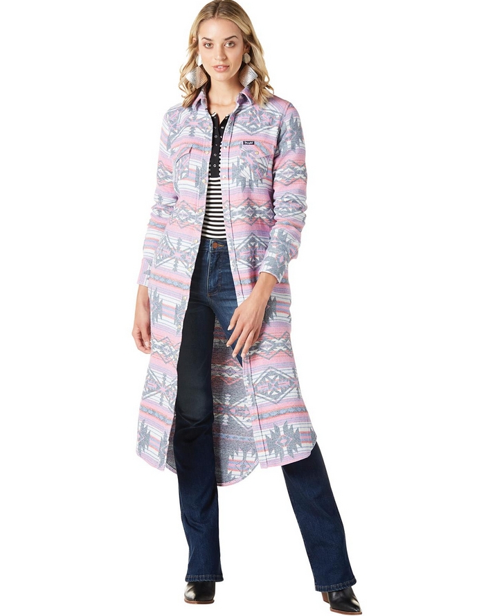 Wrangler Ladies' Aztec Long Duster Dress - Fort Brands