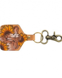 Myra Bag® Bovine Bliss Tooled Key Fob