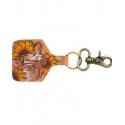 Myra Bag® Bovine Bliss Tooled Key Fob