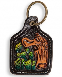 Myra Bag® Curious Cow Tooled Key Fob