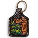 Myra Bag® Curious Cow Tooled Key Fob