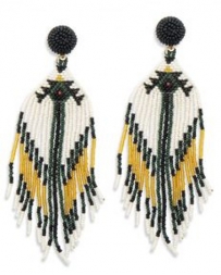 Myra Bag® Ladies' Eagles Drumbeat Beaded Earrings