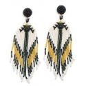Myra Bag® Ladies' Eagles Drumbeat Beaded Earrings