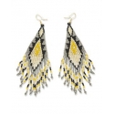 Myra Bag® Ladies' Feather Spirit Beaded Earrings