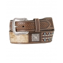M&F Western Products® Men's Floral Embossed Hair On Belt