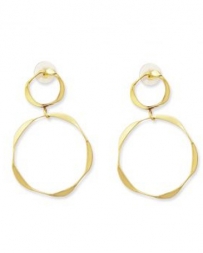 Myra Bag® Ladies' Minesmith Gold Tone Earrings