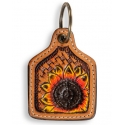 Myra Bag® Morning Sunflower Tooled Fob