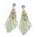 Myra Bag® Ladies' Mornings Tapestry Beaded Earrings