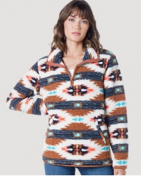 Wrangler Retro® Ladies' Punchy Aztec Sherpa Pullover