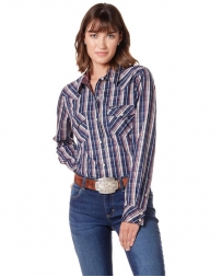 Wrangler Retro® Ladies' Long Sleeve Plaid Shirt