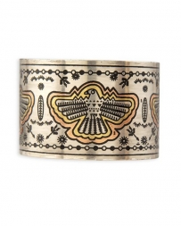 Myra Bag® Ladies' Thunder Hawk Etched Cuff Bracelet