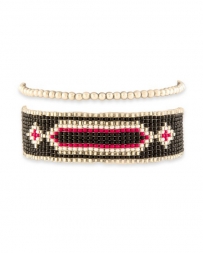 Myra Bag® Ladies' Tribal Signet Beaded Bracelet