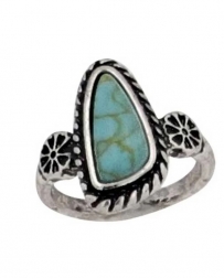 Montana Silversmiths® Ladies' Turquoise Lagoon Attitude Ring