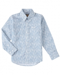 Wrangler® Boys' Classic LS Buttondown Print Shirt