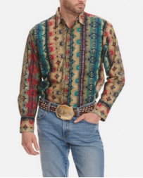 Wrangler® Men's Checotah Border Print Shirt