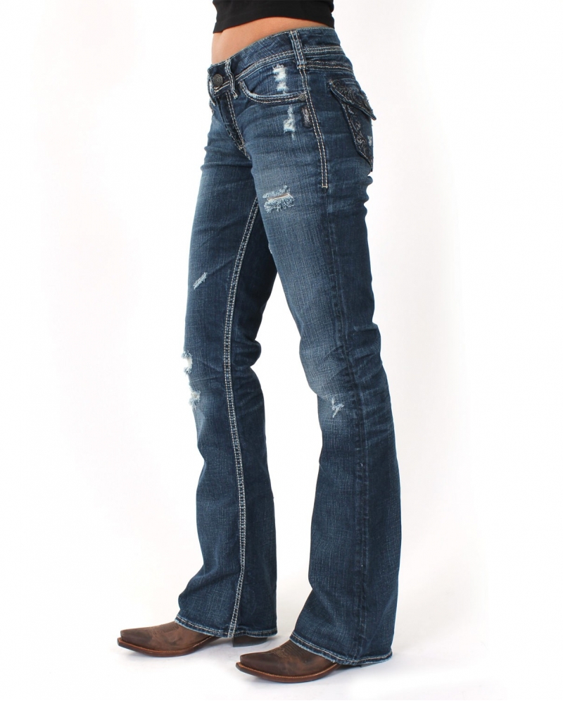 Silver Jeans® Ladies' Suki Flap Curvy Fit Jeans - Fort Brands