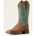 Ariat® Ladies' Round Up Earth/Turquoise Boot