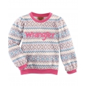 Wrangler® Girls' Aztec Graphic Sweatshirt