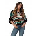 Wrangler® Ladies' Aztec Poncho Sweater