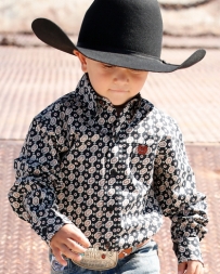 Cinch® Boys' Toddler LS Print Shirt