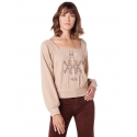 Wrangler® Ladies' Square Neck Embroidered Top