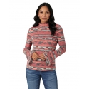 Wrangler® Ladies' Western Fluted Sleeve Top