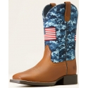 Ariat® Kids' Patriot Blue Camo Boots 11-6