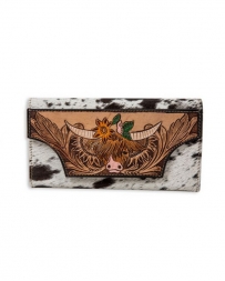 Myra Bag® Ladies' Bloomin' Steer Tooled Wallet