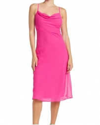 Ladies' Chiffon Midi Cowl Neck Dress