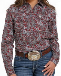 Cinch® Ladies' Performance LS Paisley Snap