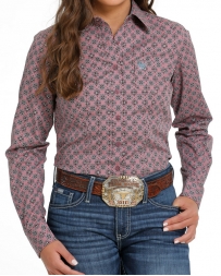 Cinch® Ladies' Performance LS Button Print