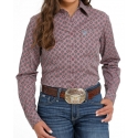 Cinch® Ladies' Performance LS Button Print