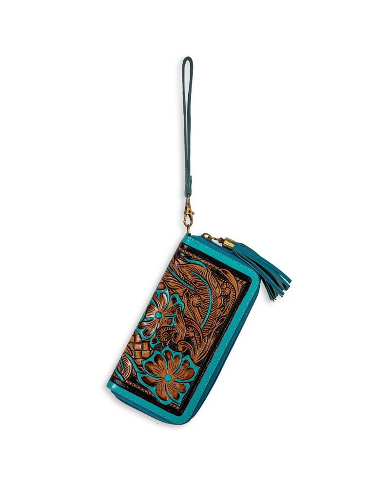 Myra Bag Ladies Creek Bottom Tooled Wallet Fort Brands