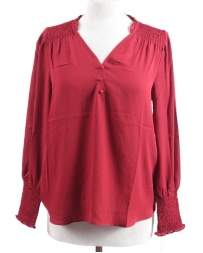 Ladies' Smocked Cuff Blouse