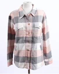 Ladies' Plaid Shacket W/Pockets