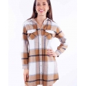 Scully Leather® Ladies' Plaid Long Shacket