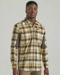 Wrangler® Men's ATG Mixed Materials Plaid Shirt