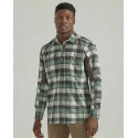 Wrangler® Men's ATG Mixed Materials Plaid Shirt