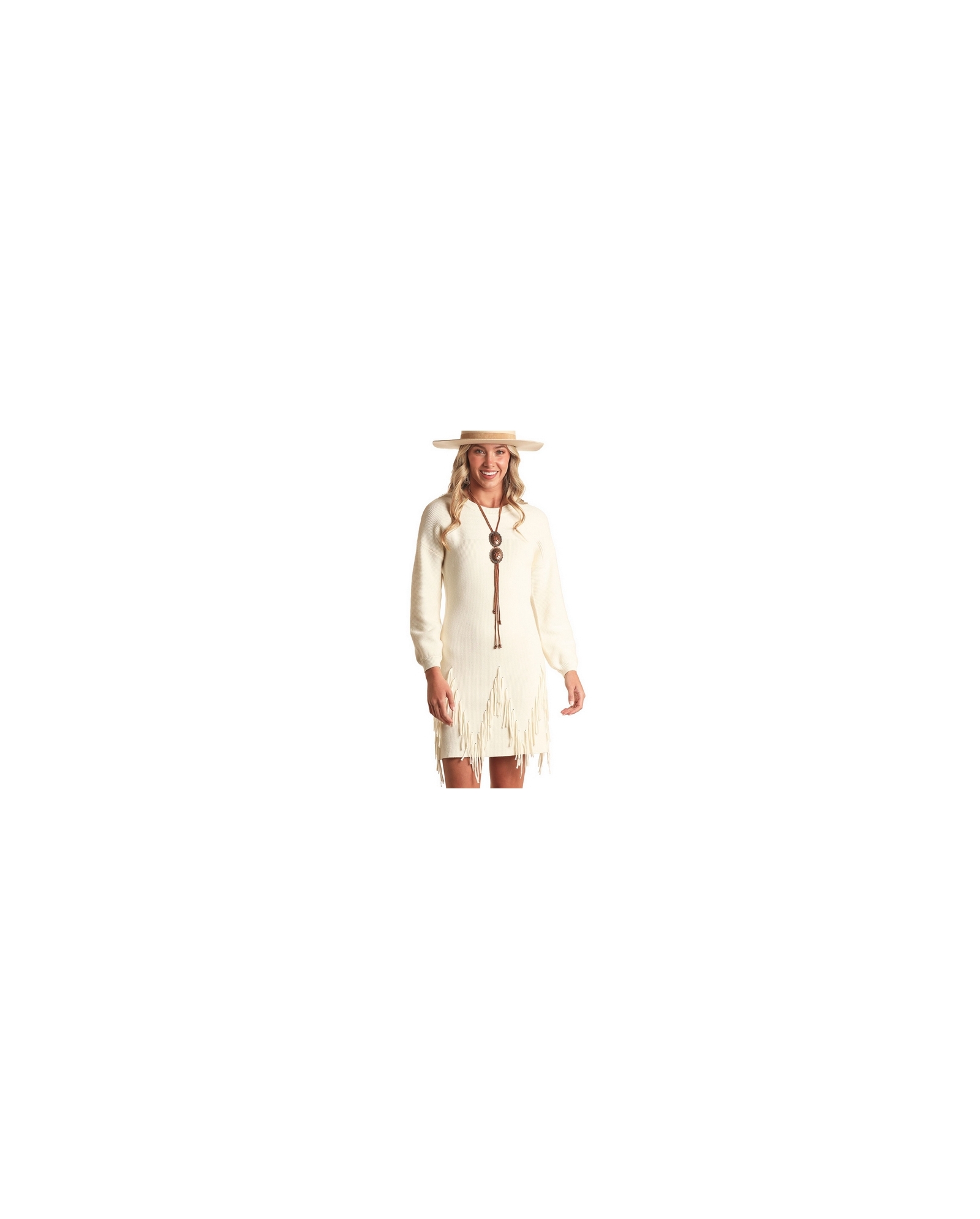 Rock and Roll Cowgirl Ladies' Fringe Sweater Dress - Fort Brands Rock and Roll Cowgirl Ladies' Fringe Sweater Dress - Fort Brands