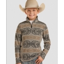 Powder River Outfitters Kids' Melange Aztec Pullover