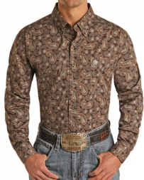 Rock & Roll Cowboy® Men's LS Button Down Print Shirt