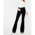 Kancan® Ladies' Mid Rise Black Flare Jeans