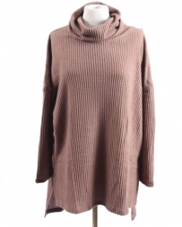 Panhandle® Ladies' Waffle Cowl Neck Sweater