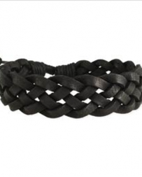 Men's Black Braided Bracelet