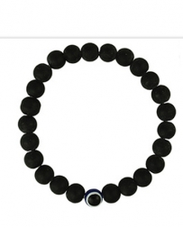 Men's Watchful Eye Blck Matte Bracelet