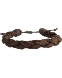 Men's Dark Brown Braided Bracelet