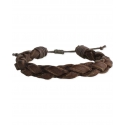 Men's Dark Brown Braided Bracelet