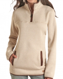 Powder River Outfitters Ladies' Melange Henley Pullover