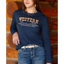 Cruel® Ladies' LS Western Definition Tee