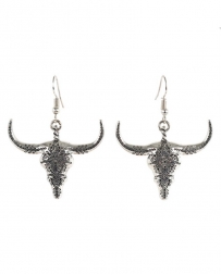 Justin® Boots Ladies' Filigree Steer Earrings